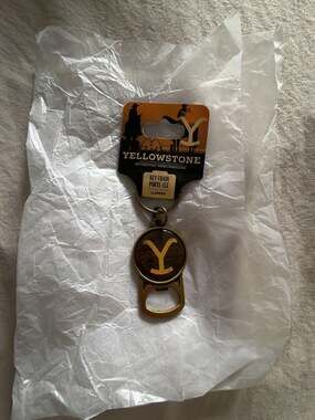 Yellowstone Dutton Ranch Logo Bottle Opener Keychain
